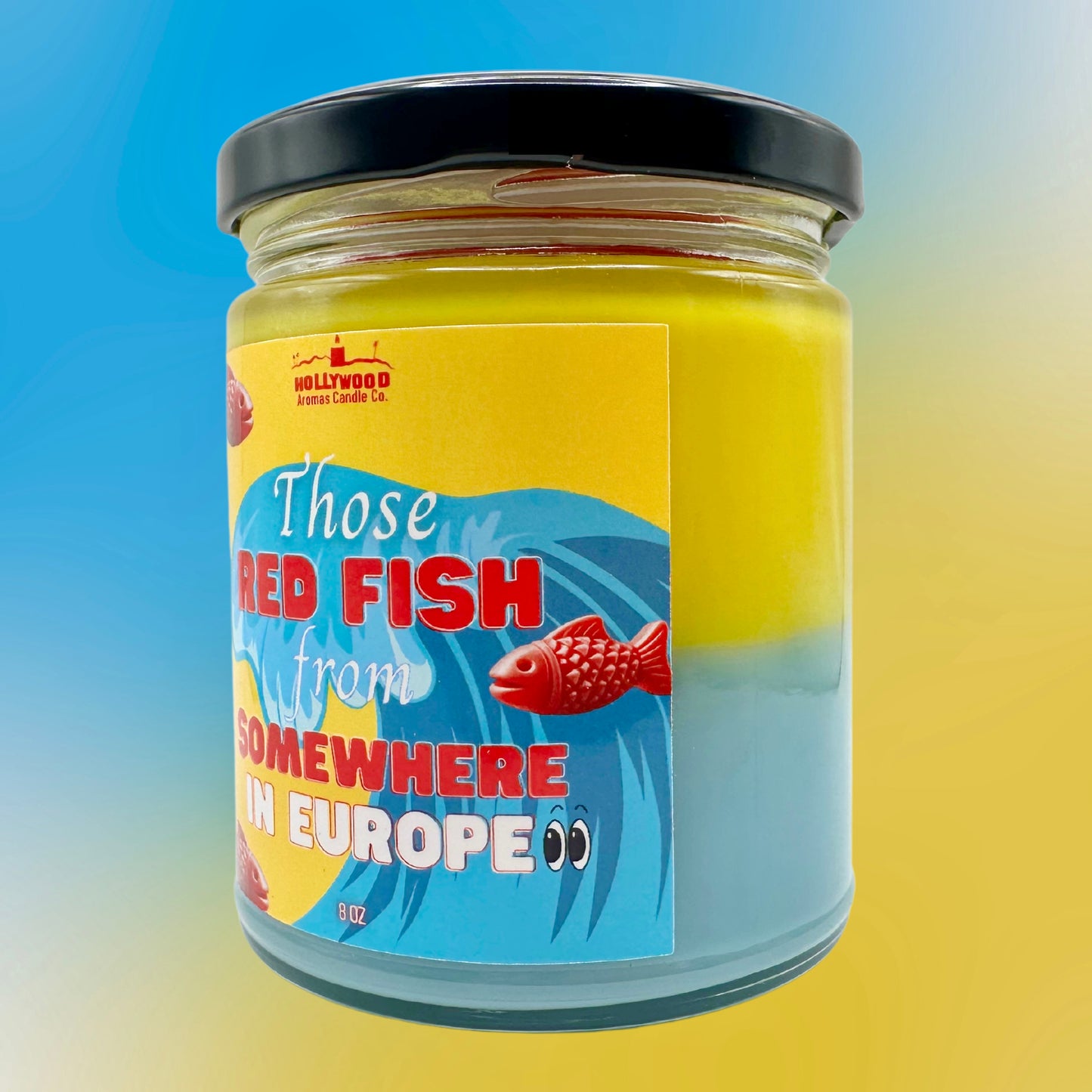 Swedish Fish Candle