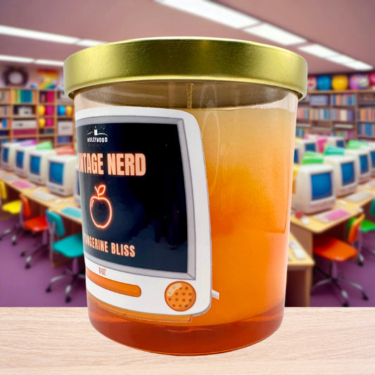 Vintage Retro Tangerine Apple iMac 3G-Inspired Candle