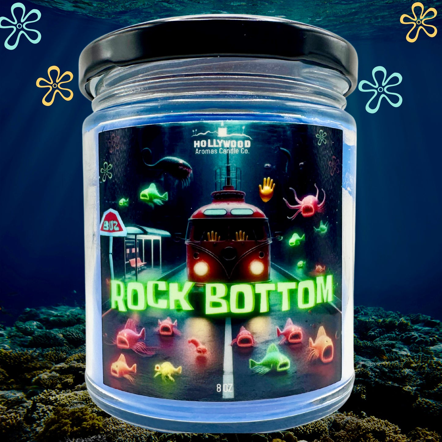 Rock Bottom Candle (Sponge-Inspired)