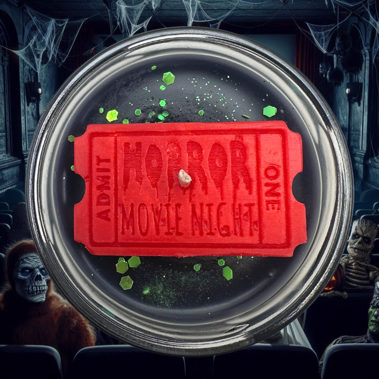 Horror Movie Night Candle (Glow in the Dark)