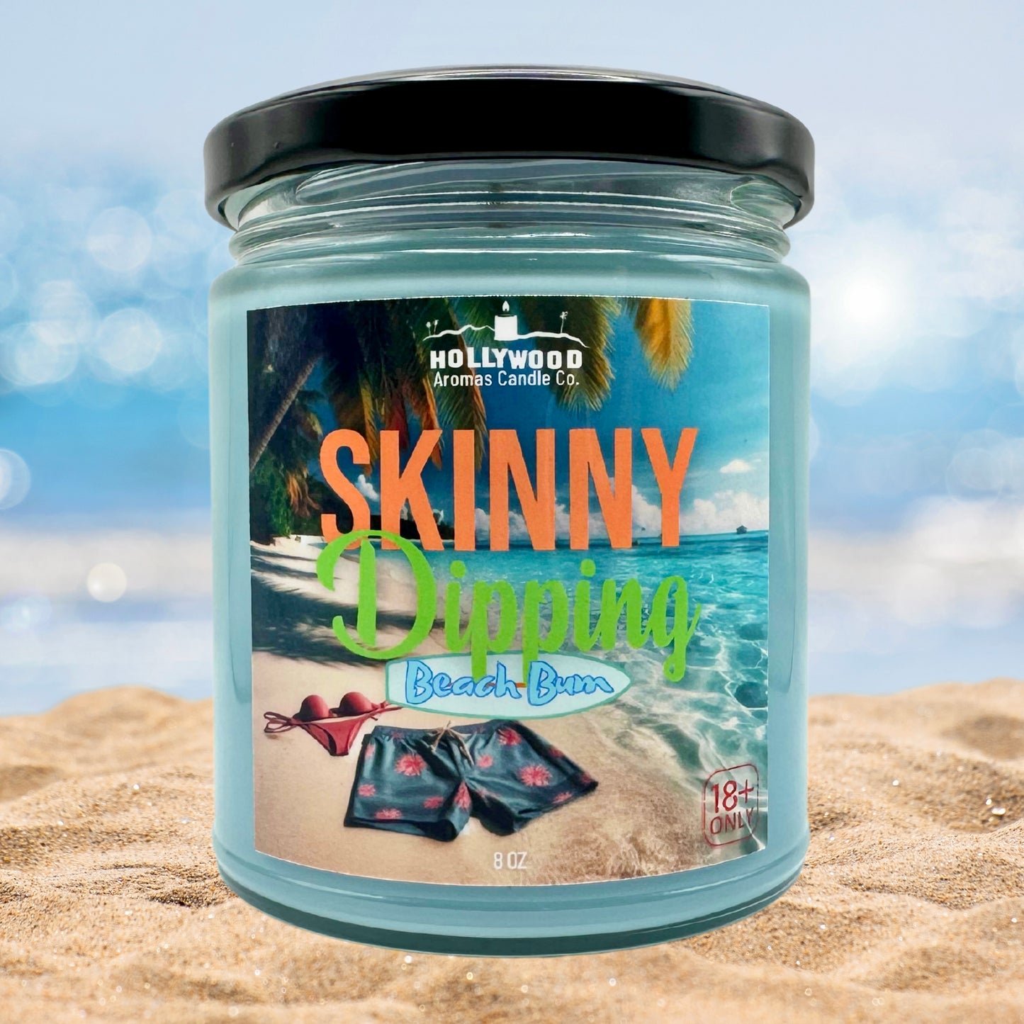 Skinny Dipping Adult Candle (Beach Bum Scented)