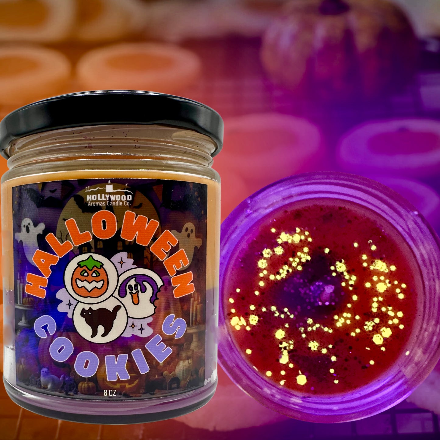 Halloween Cookies Candle (Glow in the Dark)