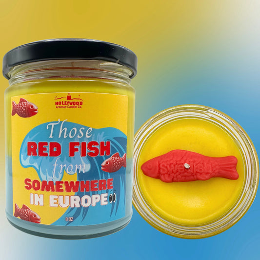 Swedish Fish Candle