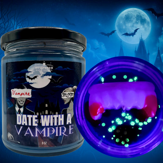 Date With A Vampire Candle (Mom’s Got A Date With A Vampire-Inspired Glow in the Dark)