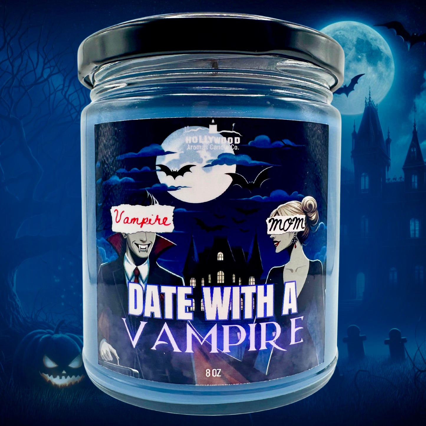 Date With A Vampire Candle (Mom’s Got A Date With A Vampire-Inspired Glow in the Dark)