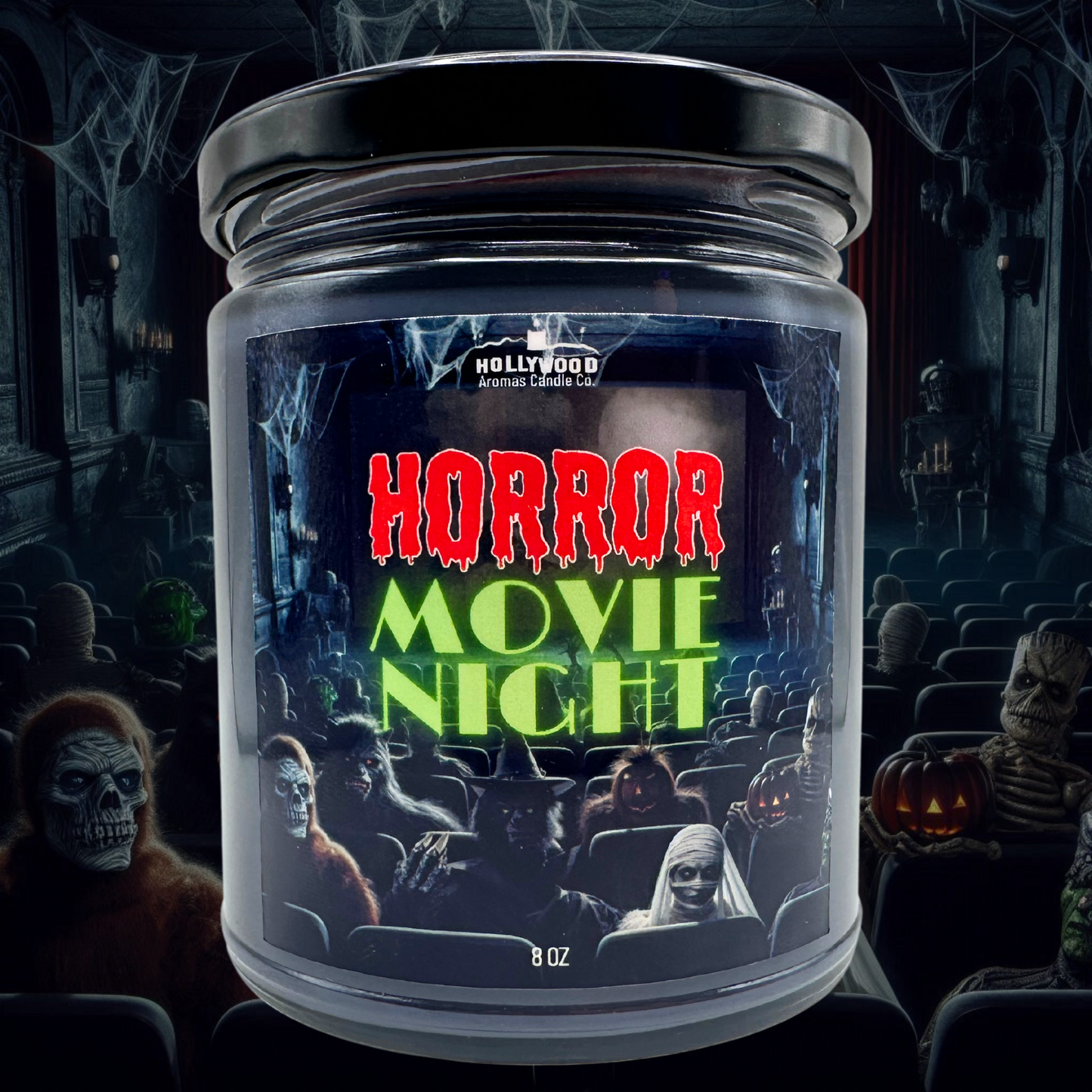 Horror Movie Night Candle (Glow in the Dark)