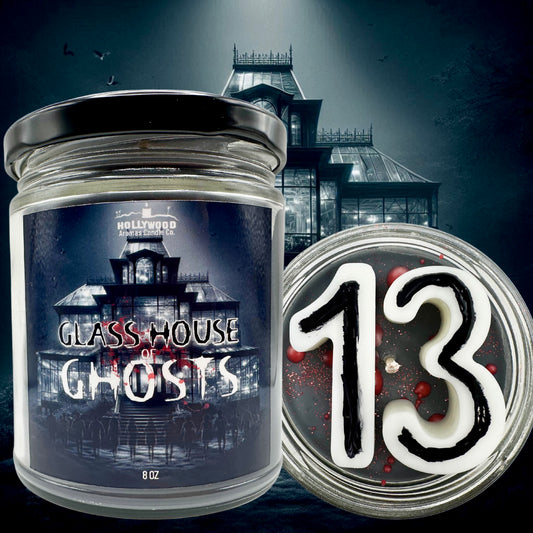 Glass House of Ghosts Candle (13 Ghosts-Inspired)