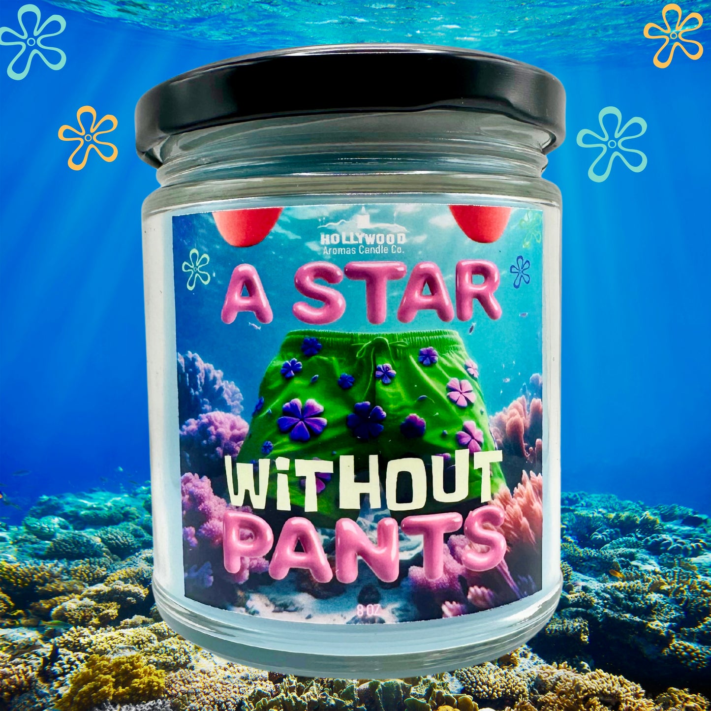 A Star Without Pants (Patrick Star-Inspired Candle)