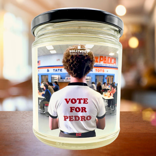 Vote For Pedro (Napoleon Dynamite-Inspired Candle)
