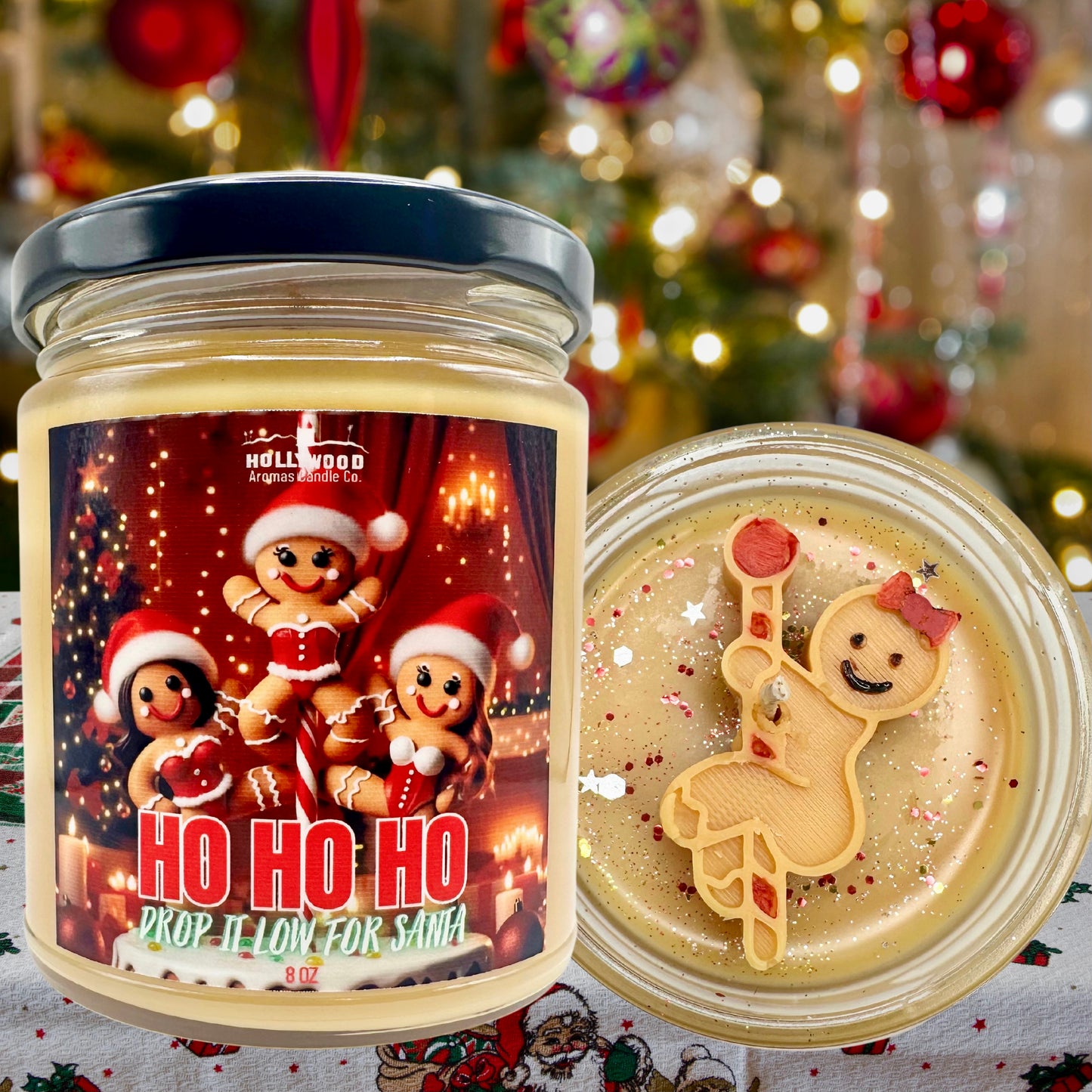 Gingerbread Stripper Candle