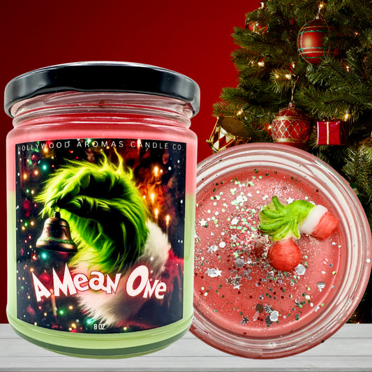 A Mean One (Grinch-Inspired Candle)