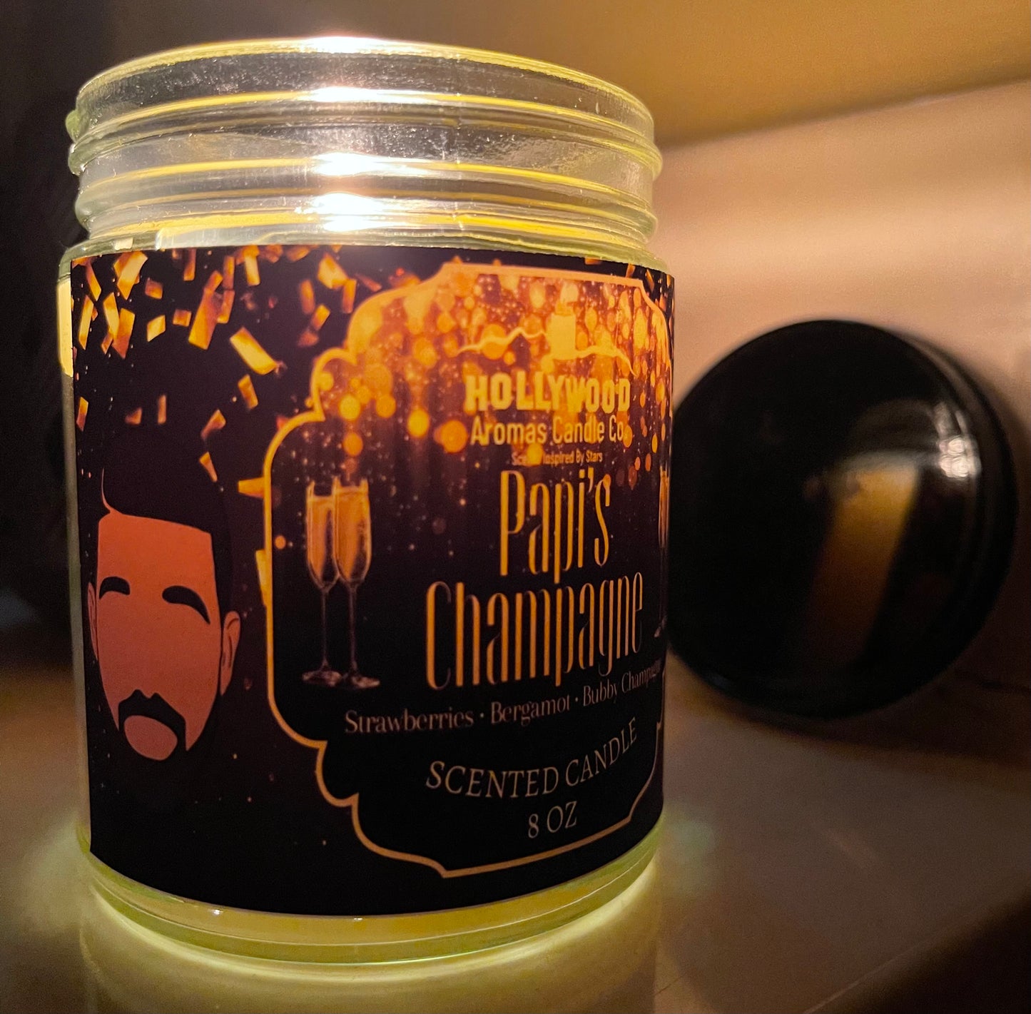 Papi’s Champagne Candle