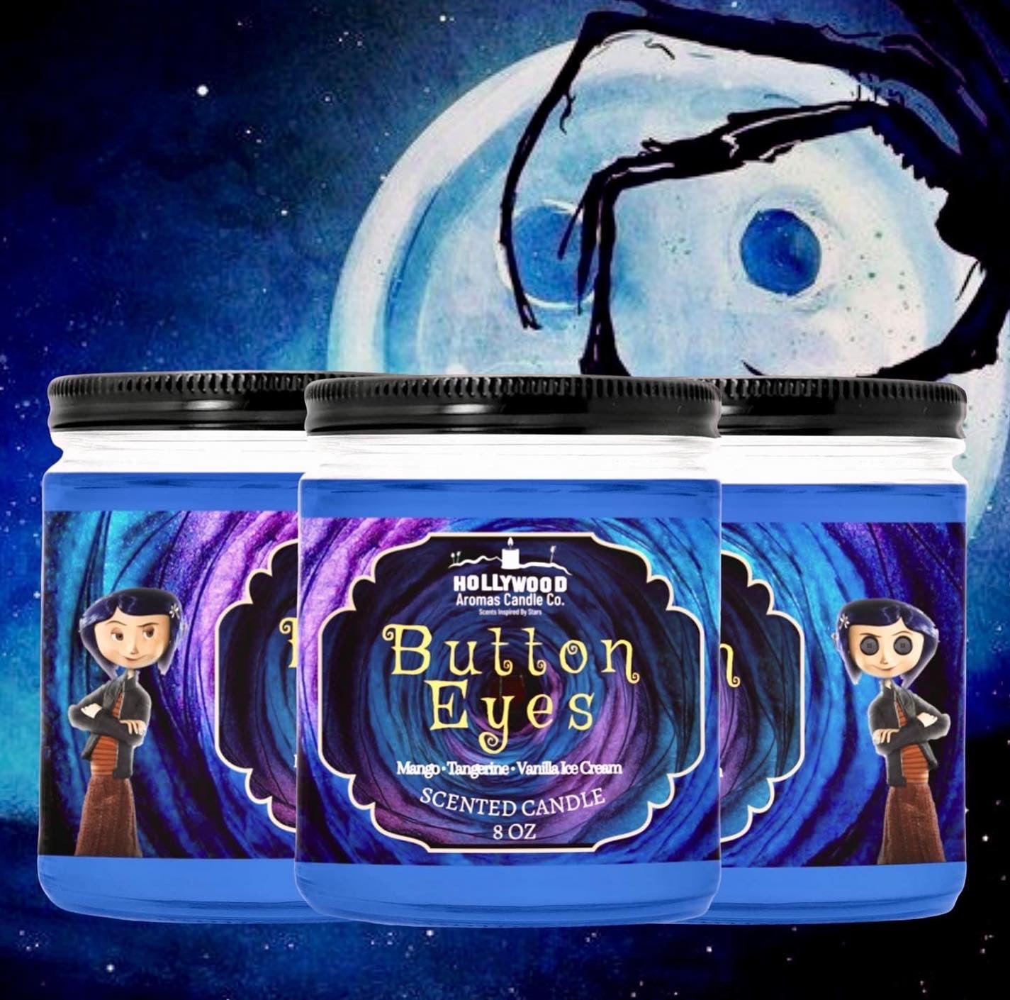 Coraline “Button Eyes” Candle