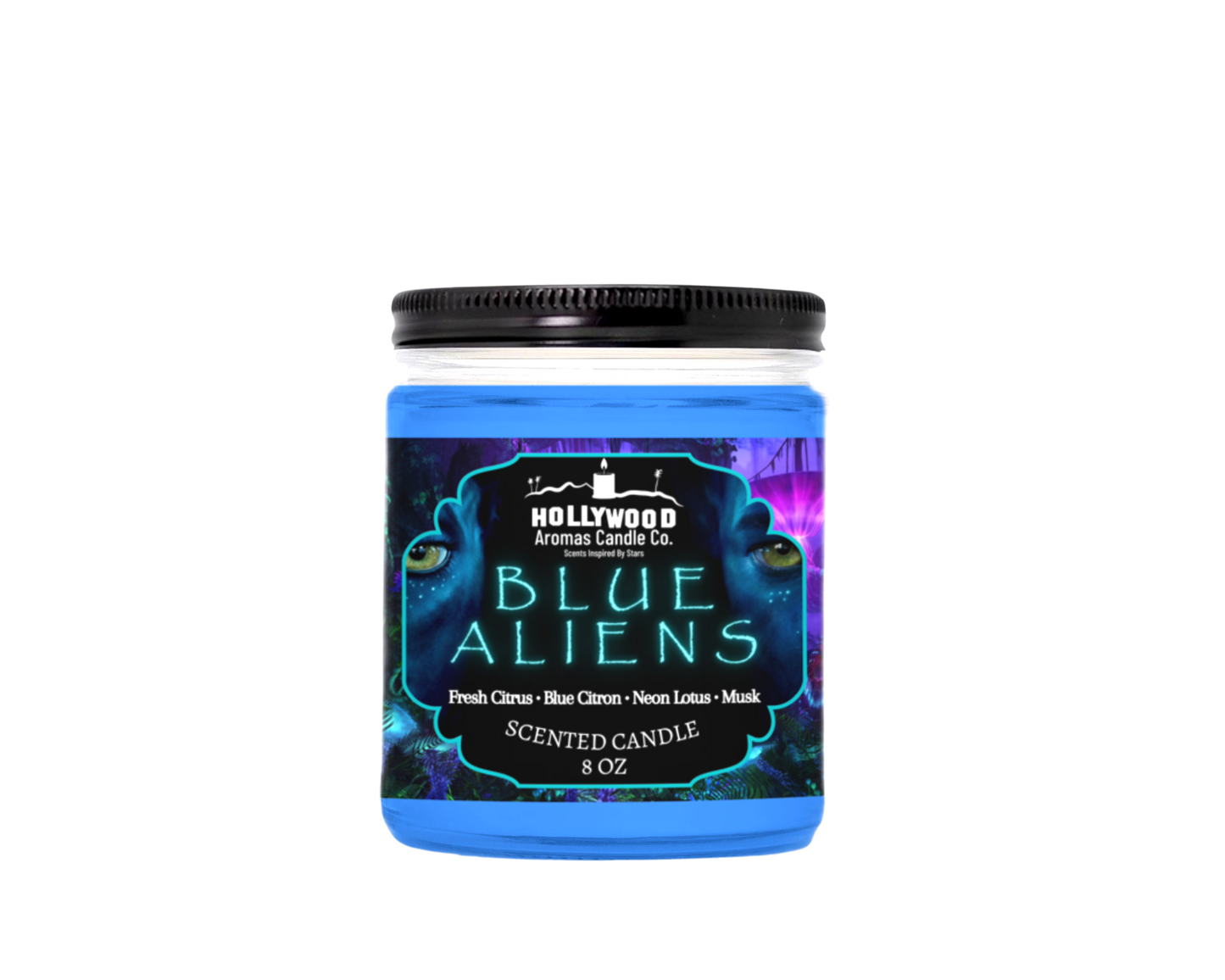 Blue Aliens Avatar Candle