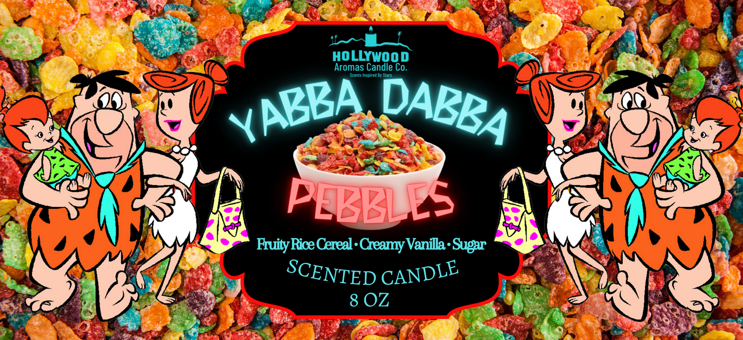 Yabba Dabba Pebbles Candle