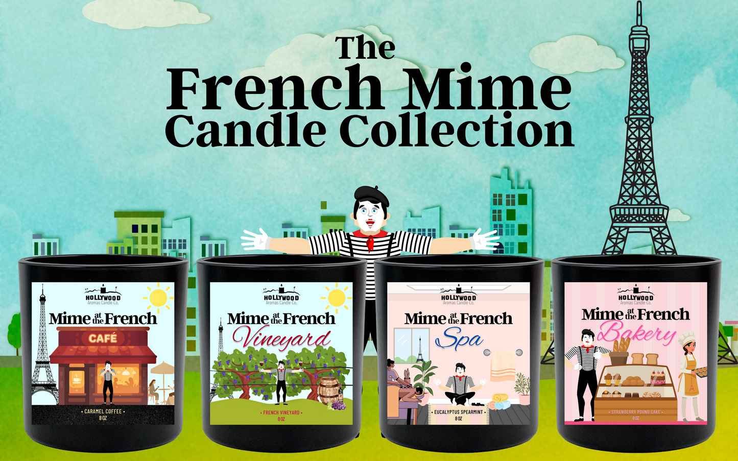 Mime at the French Vineyard Candle