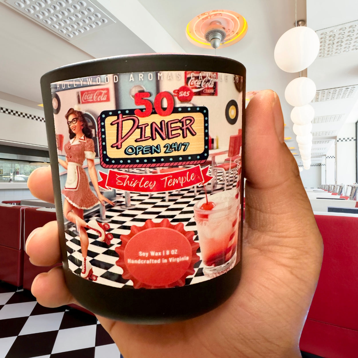 Shirley Temple Candle (50’s Diner Collection)