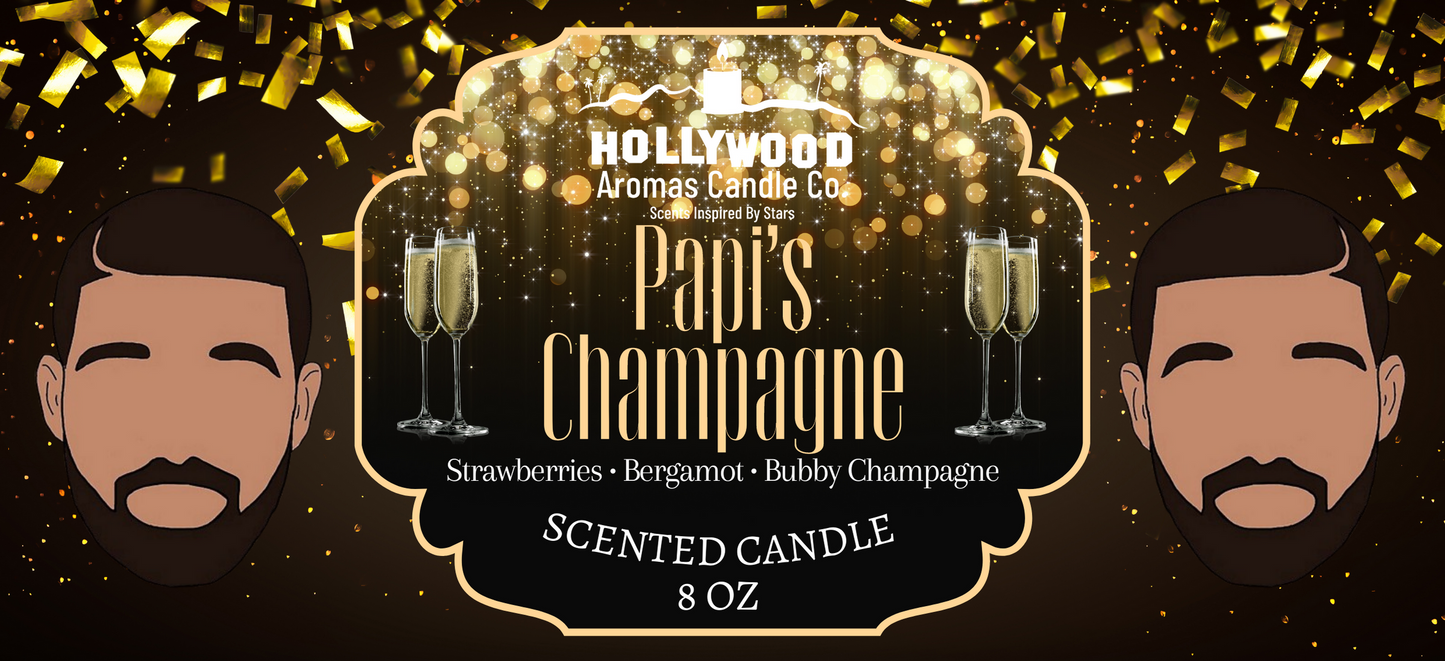 Papi’s Champagne Candle