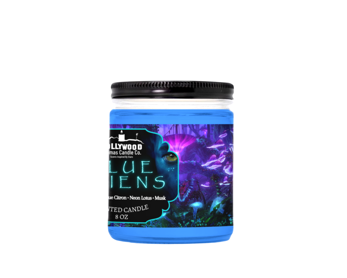 Blue Aliens Avatar Candle