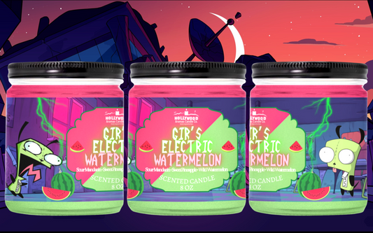 Gir’s Electric Watermelon Invader Zim Candle