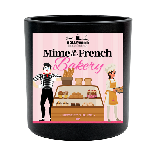 Mime at the French Bakery Candle