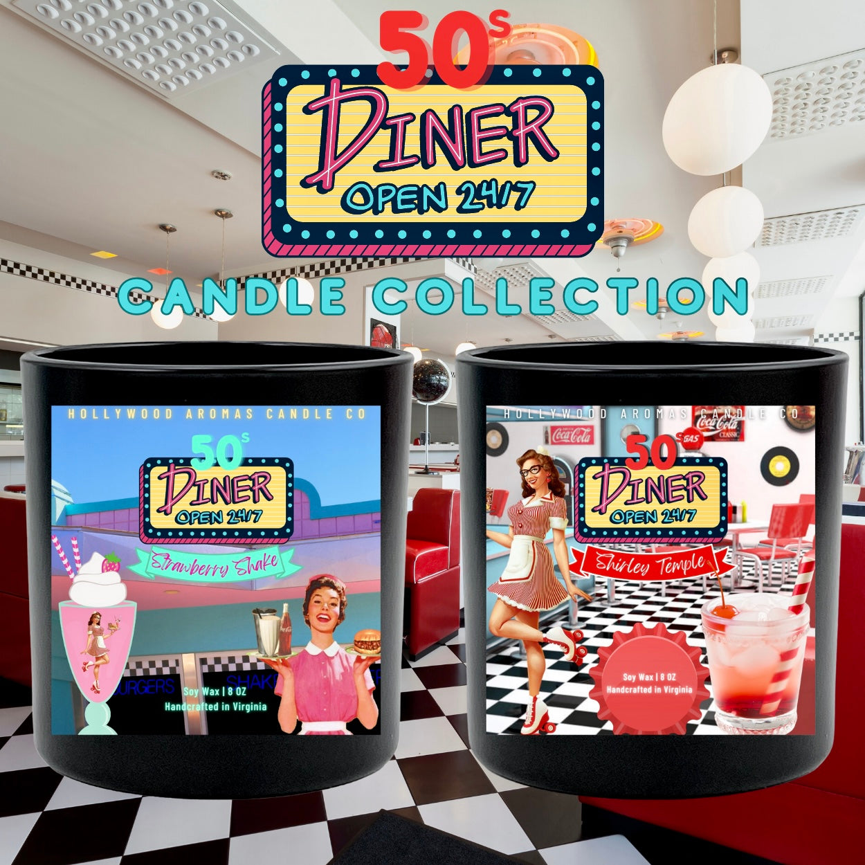 Shirley Temple Candle (50’s Diner Collection)