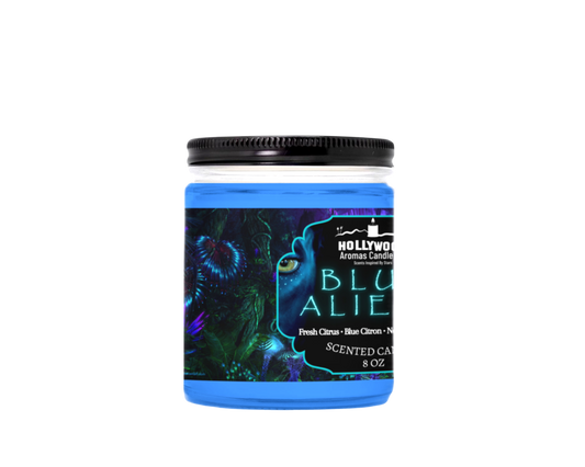 Blue Aliens Avatar Candle