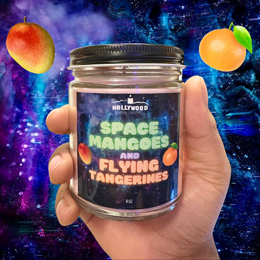 Space Mangoes and Flying Tangerines Candle