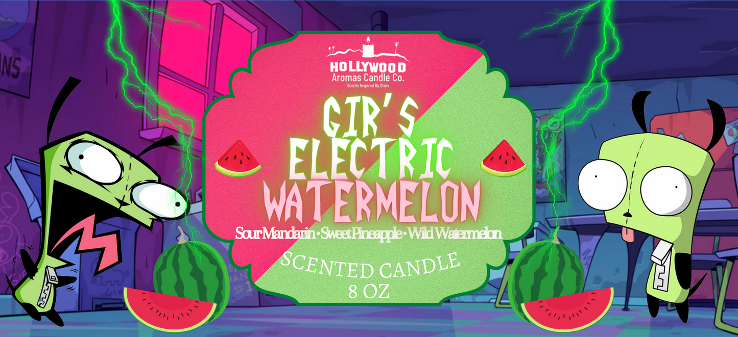 Gir’s Electric Watermelon Invader Zim Candle