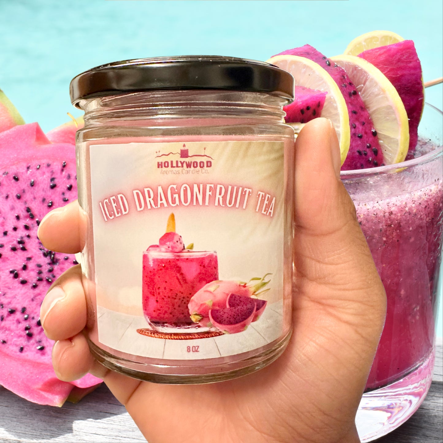 Iced Dragonfruit Tea Candle